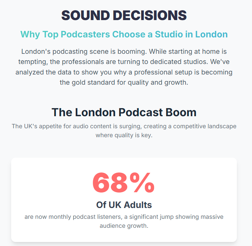Why Top Podcasters Choose a Podcast Studio London - 1