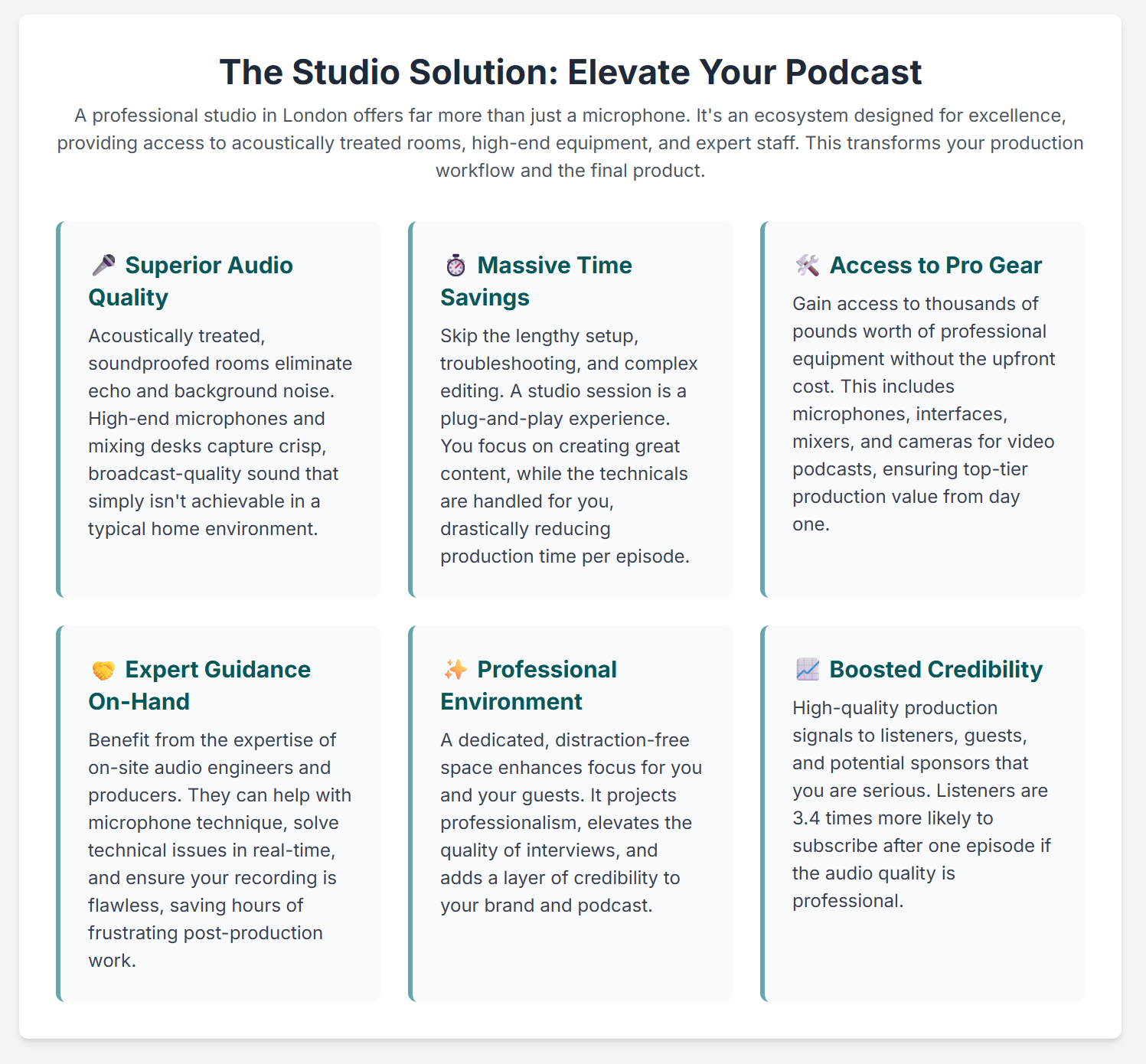 Why a Professional Podcasting Studio London is a Game-Changer for Starting a Podcast. - 7