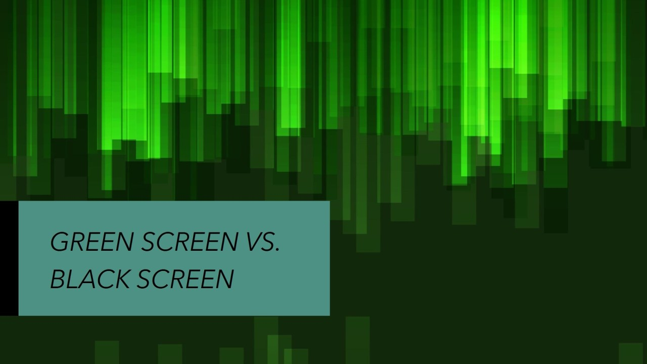 Blackout Set vs. Green Screen: Which Works Best for Video Editing? - 1