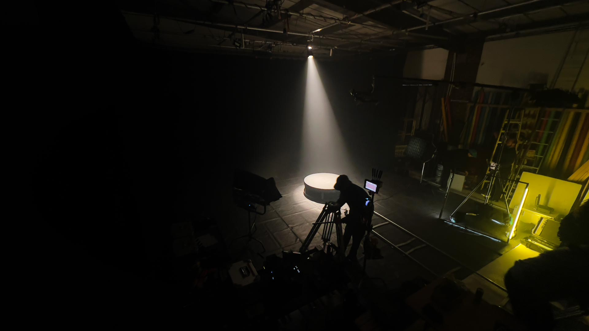 Studio Essentials: Setting Up a Blackout Set for a Professional Video Shoot - 1