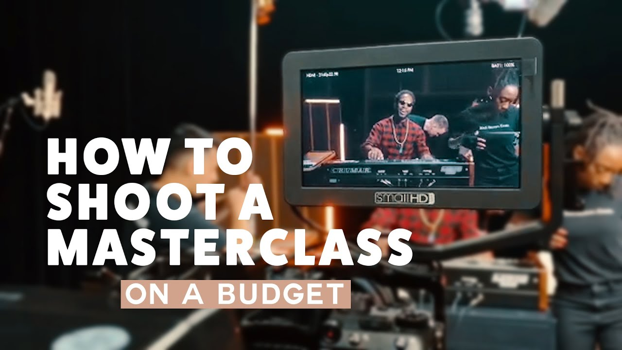 How to Film Your Masterclass with a Professional Videographer on a Budget - 1