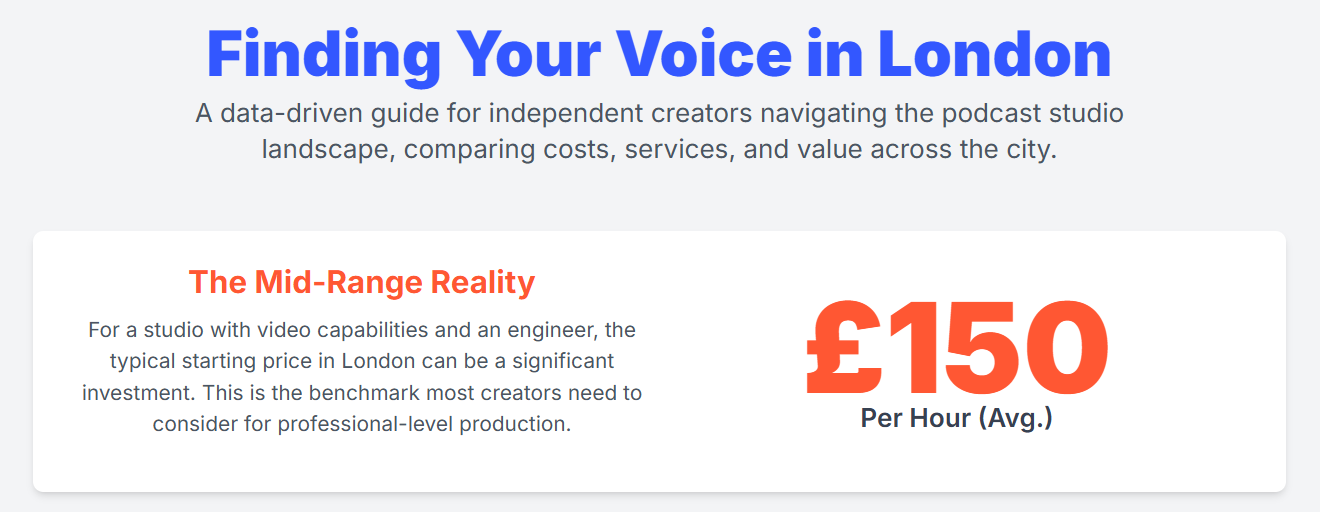 Affordable Podcast Studio near me: Options for Independent Creators. - 2