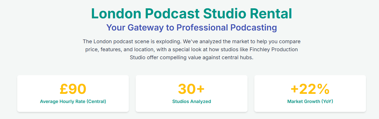 London Podcast Studio Rental: Your Gateway to Professional Podcasting - 1