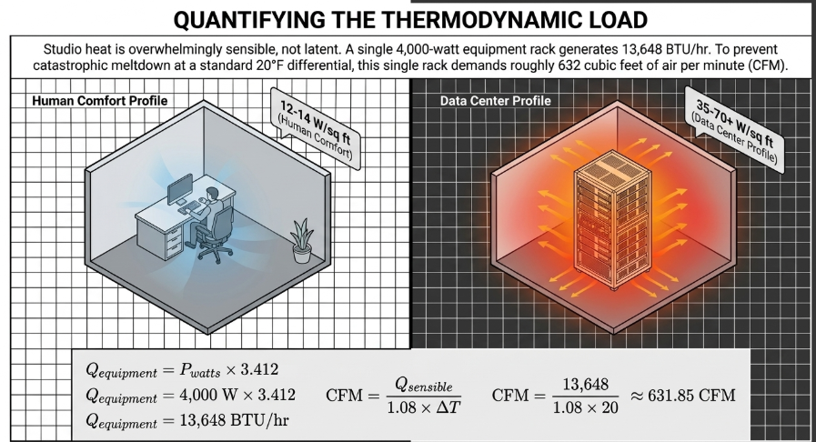 Advanced Acoustic and Thermodynamic Engineering in Retrofit Environments: Formulating Air Velocity and Structural Compromises for NC-25 Studio - 3