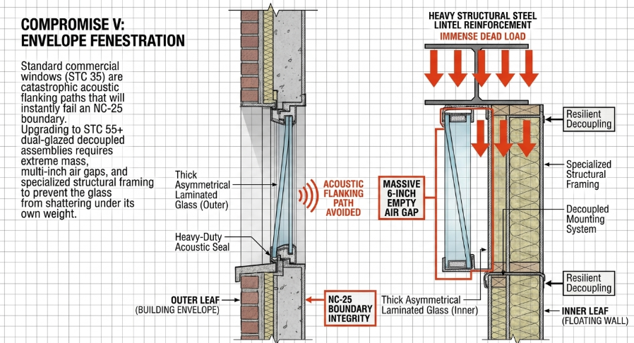Advanced Acoustic and Thermodynamic Engineering in Retrofit Environments: Formulating Air Velocity and Structural Compromises for NC-25 Studio - 12