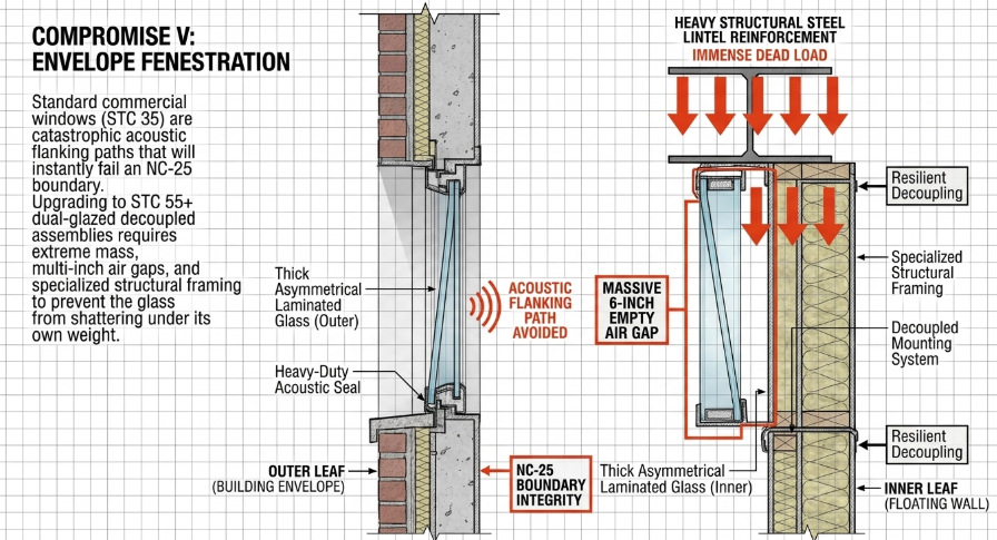 Advanced Acoustic and Thermodynamic Engineering in Retrofit Environments: Formulating Air Velocity and Structural Compromises for NC-25 Studio - 13