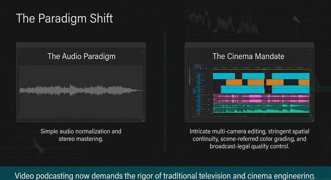 Video Engineering in a Professional Podcast Post-Production - 2