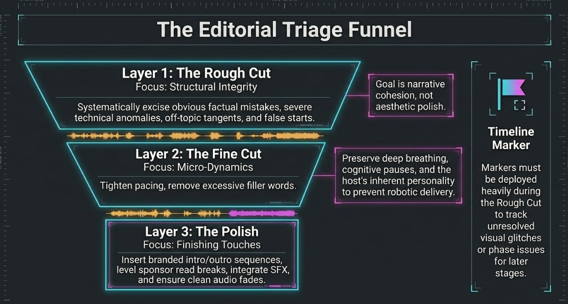 Video Engineering in a Professional Podcast Post-Production: Cutting - 4