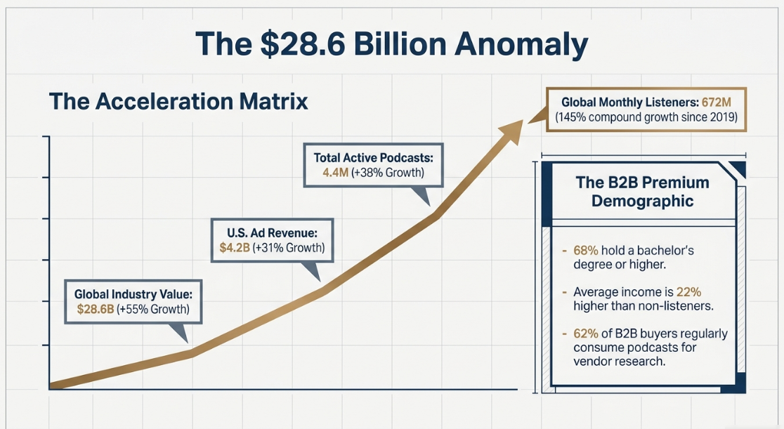 The Strategic Imperative of Podcast Marketing for Professional Brands: Industry Landscape and ROI Realization - 2