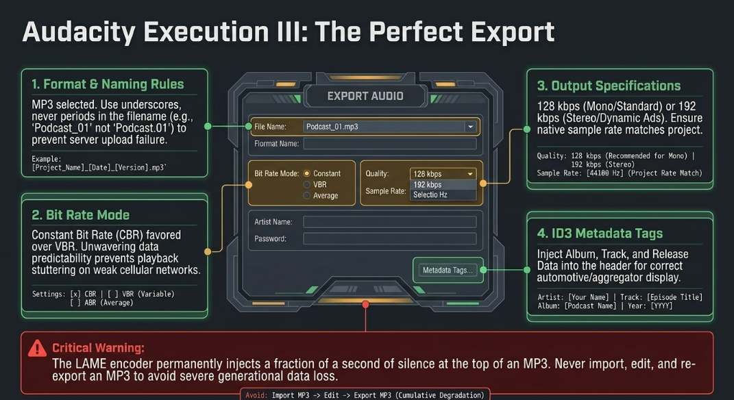 Audio Execution for a Professional Podcast: File Formats and Settings - 16