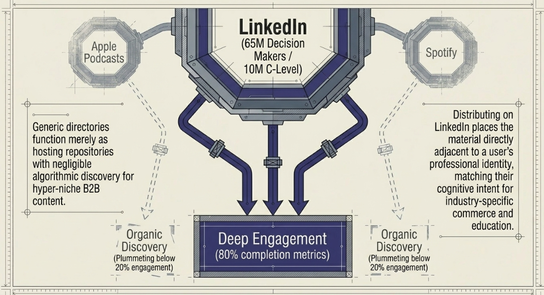 The Strategic Imperative of Podcast Marketing for Professional Brands: LinkedIn as the Central Nervous System for B2B Podcast Distribution - 5