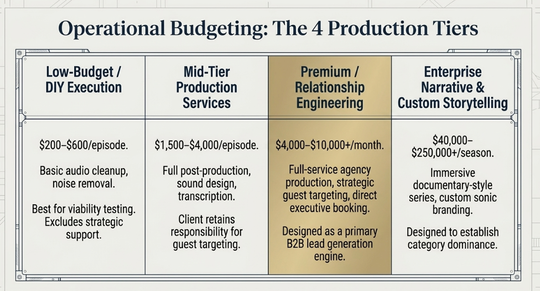 Strategic Podcast Marketing: Building the Business Case and Operational Plan for Enterprise Audio: Operational Economics: Budgeting, Tiers, and Resource Allocation - 4