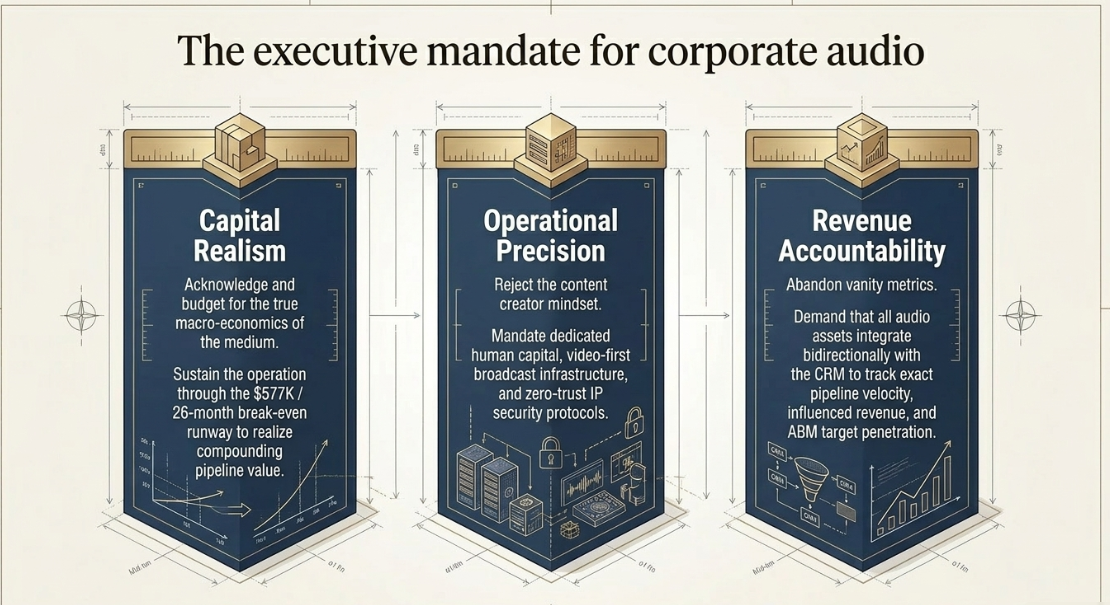 Strategic Podcast Marketing: Building the Business Case and Operational Plan for Enterprise Audio: Operational Economics: Architecting the Production Team and Technology Stack - 14