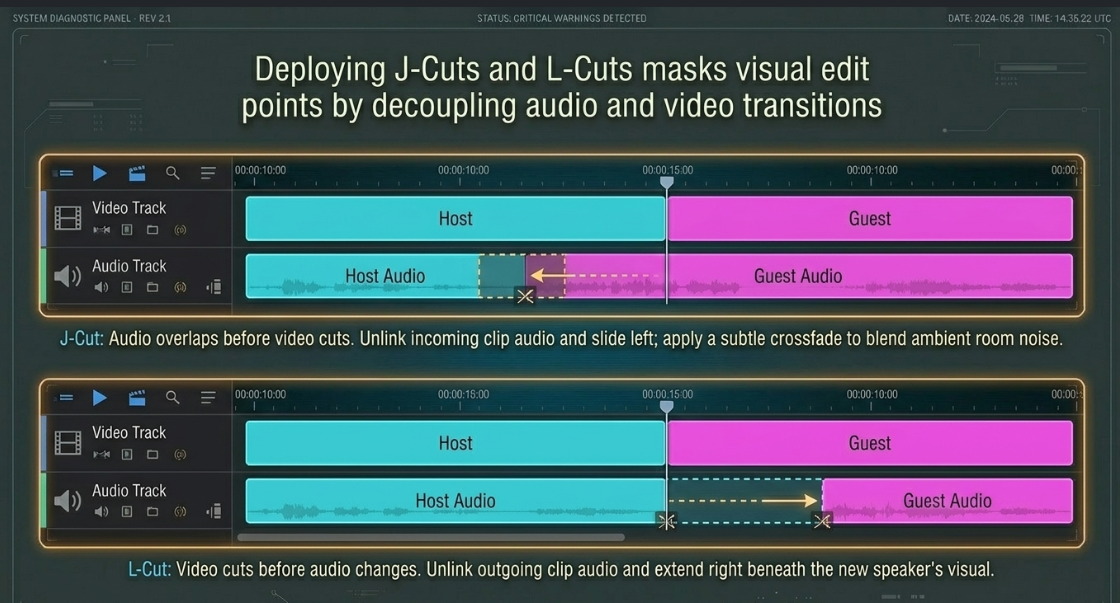 Video Engineering in a Professional Podcast Post-Production: Cutting: General Practices for Editors - 36