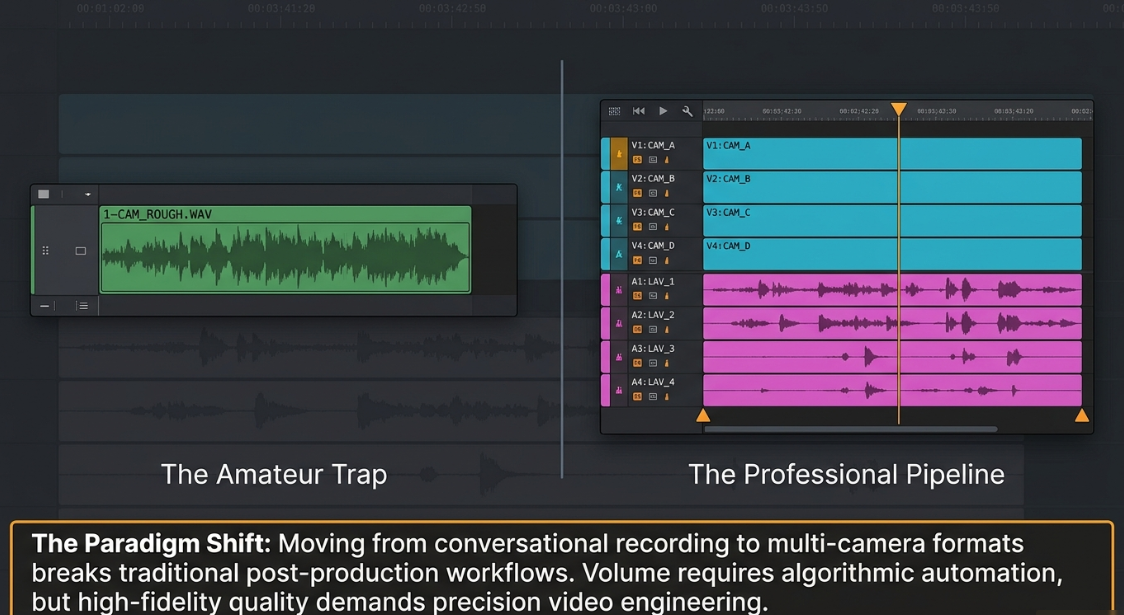 Video Engineering in a Professional Podcast Post-Production: Cutting: Working Practices - 1
