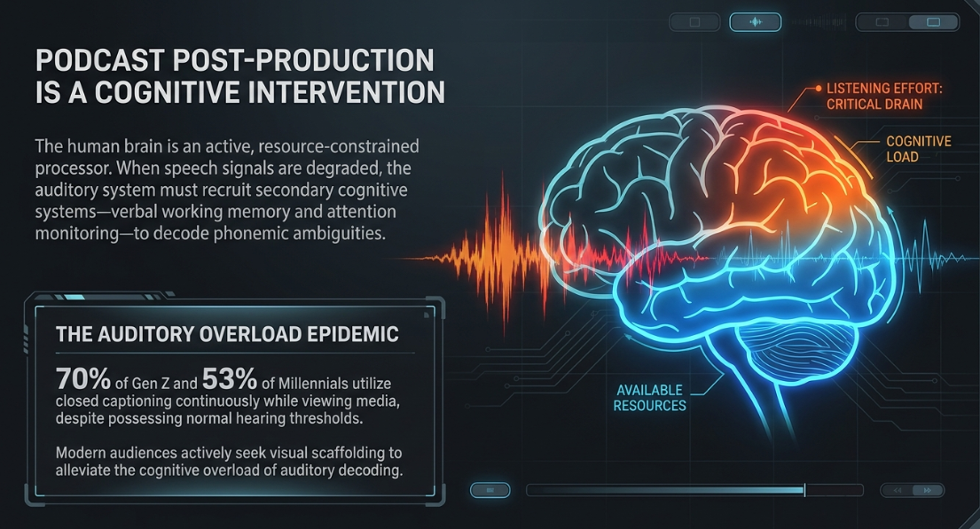 Audio Engineering in a Professional Podcast Post-Production: Concepts and Practices: Mixing and the Brain - 1