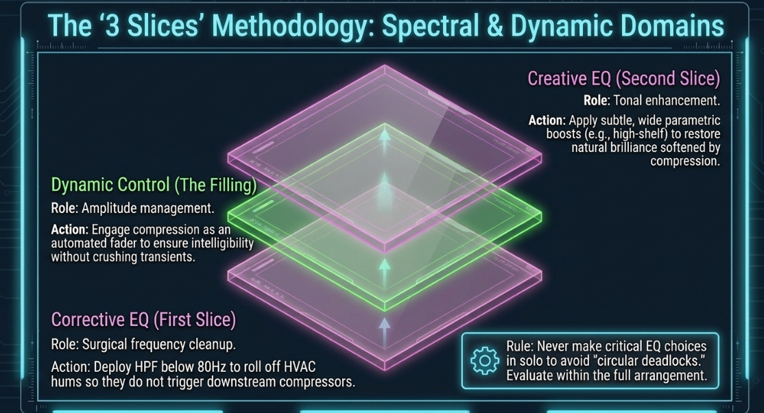 Audio Engineering in a Professional Podcast Post-Production: Concepts and Practices: Mixing Domains and Objectives - 5
