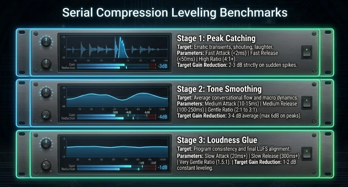 Audio Engineering in a Professional Podcast Post-Production: Tools: Compressors - 6