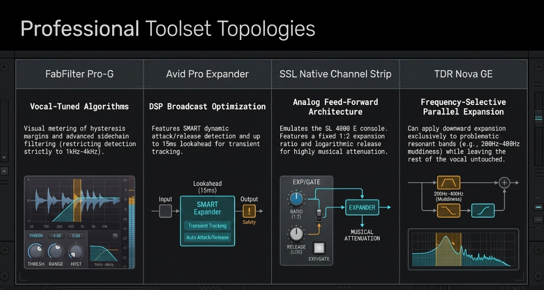 Audio Engineering in a Professional Podcast Post-Production: Tools: Expanders - 14