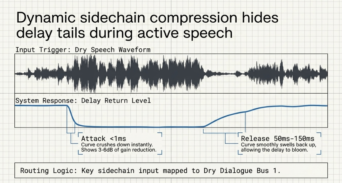 Audio Engineering in a Professional Podcast Post-Production: Tools: Delays - 9