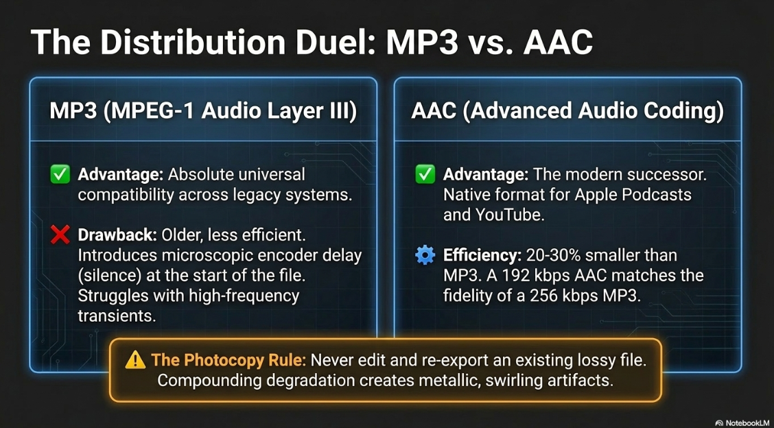 Audio Execution for a Professional Podcast: File Formats and Settings: Compressed and Uncompressed File Formats: Choosing File Formats and Settings in Audacity - 6