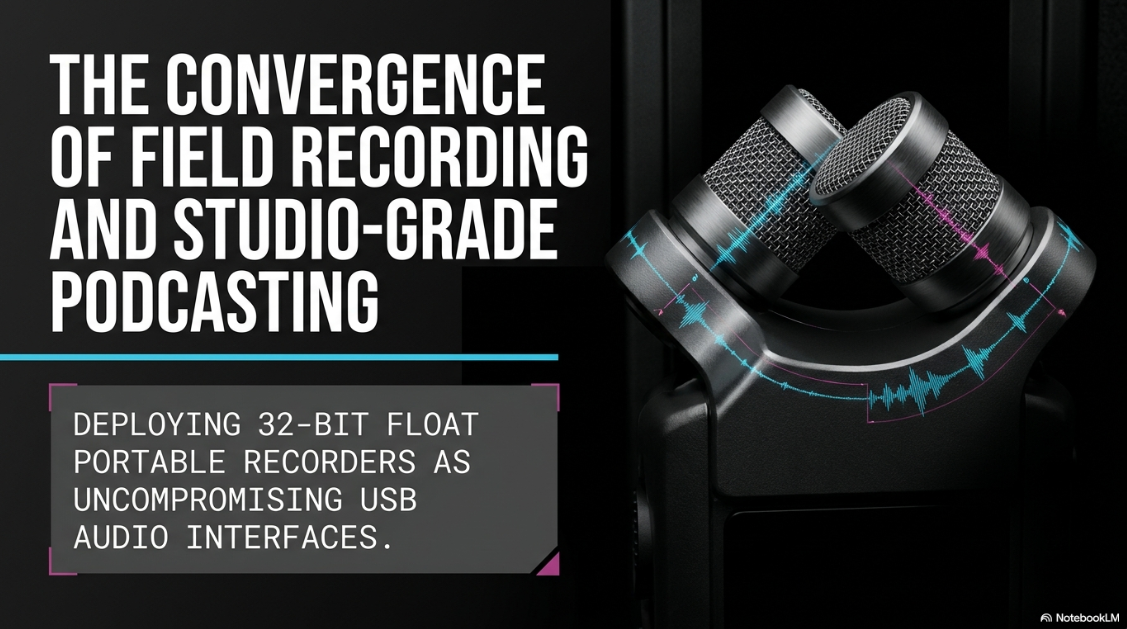 Audio Execution for a Professional Podcast: Gear: Audio Interface: Recording with the Inbuilt Microphones of a Portable Recorder - 1