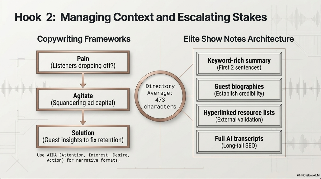 Strategic Pre-Production for a Professional Podcast: Formulating a Compelling Message and Cultivating a Hungry Audience: Communicating the Core Message: The 4 Hooks Framework - 7