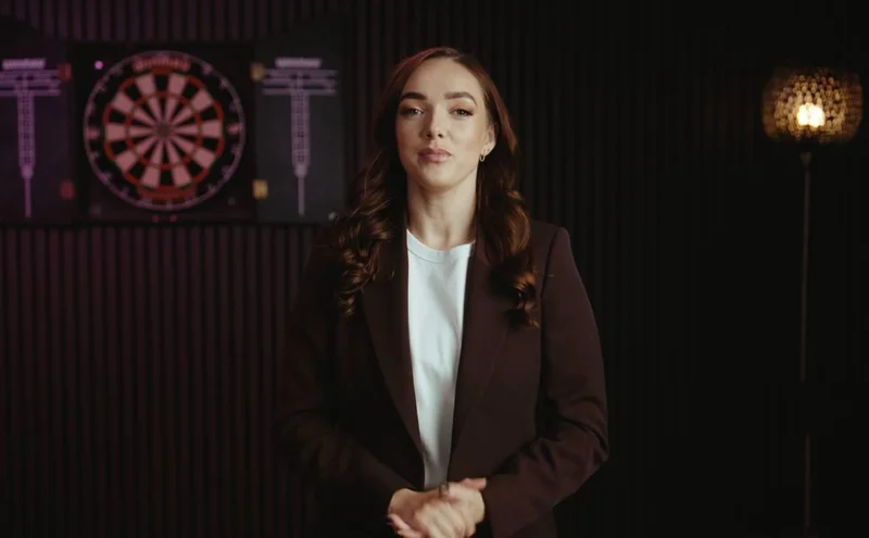 Finchley Blackwood podcast studio London – bold backdrop for branded content and interview shows