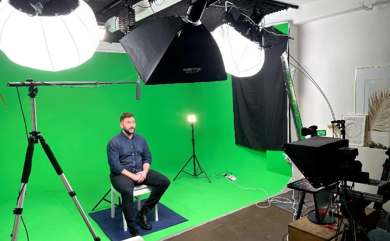 Green screen effects production at Finchley Studios London – chromakey studio for YouTube and commercial content