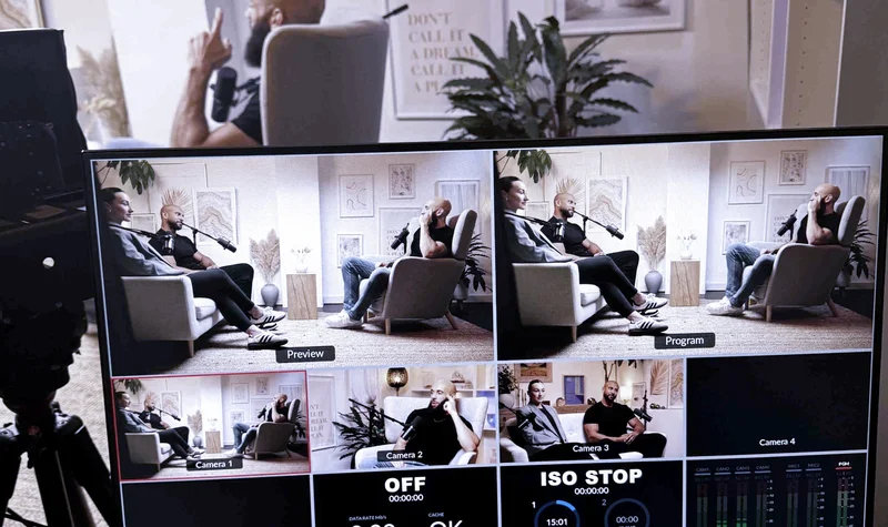 Video editing software and professional editing service at Finchley Studios London for content creators and podcasters